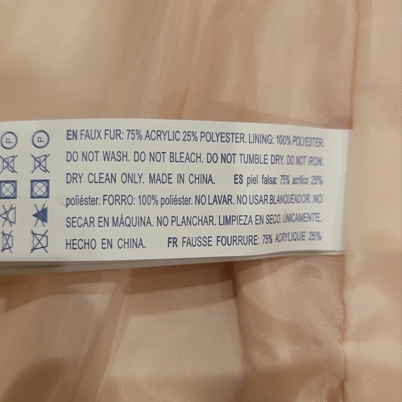 Forever 21 Girls Pink Faux Fur Vest with side pockets Sz 13/14 NWT - Picture 11 of 14